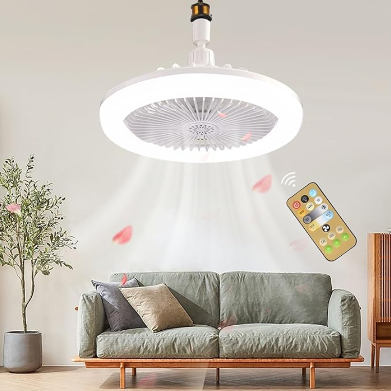 Ventilador con lámpara LED